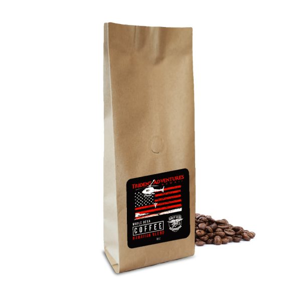 Trident Adventures Coffee – Hawaiian Blend (Whole Bean) 6 oz Pack